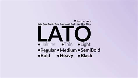 Lato Font Family - Unleash Design Possibilities