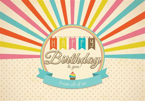 Retro Happy Birthday Card Psd - Free Photoshop Brushes At Within Photoshop Birthday Card ...