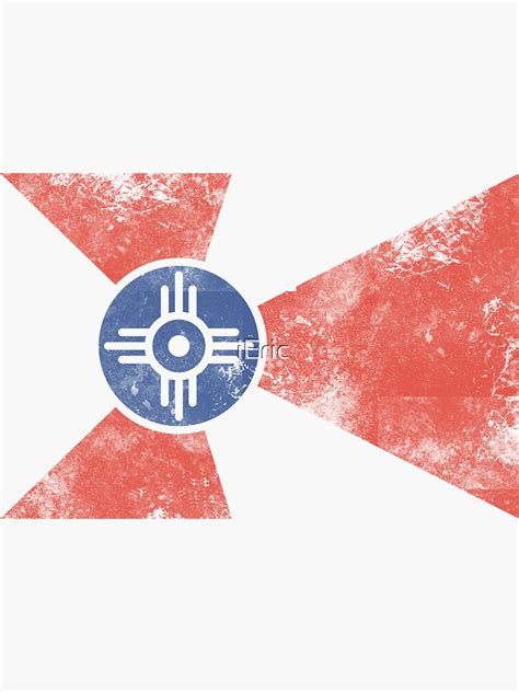 "Vintage Wichita Kansas Flag" Sticker for Sale by frittata | Redbubble