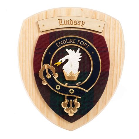 Lindsay Clan Crest Plaque – Tartan Shop