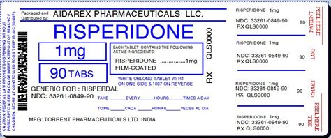 Risperidone (Aidarex Pharmaceuticals LLC): FDA Package Insert, Page 7