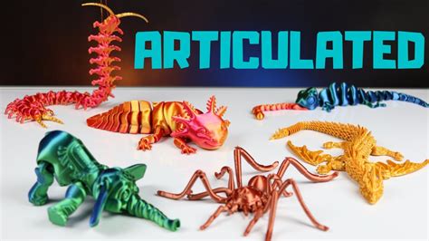 Amazing ARTICULATED 3D Print Animals | with Timelapse - YouTube