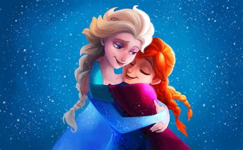 HD wallpaper: Frozen Elsa Anna Sisters, portrait, girls, women, females ...