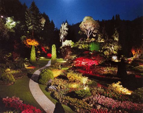 Garden At Night #lights #sunken #fantasy #magic #garden #night 3d and ...