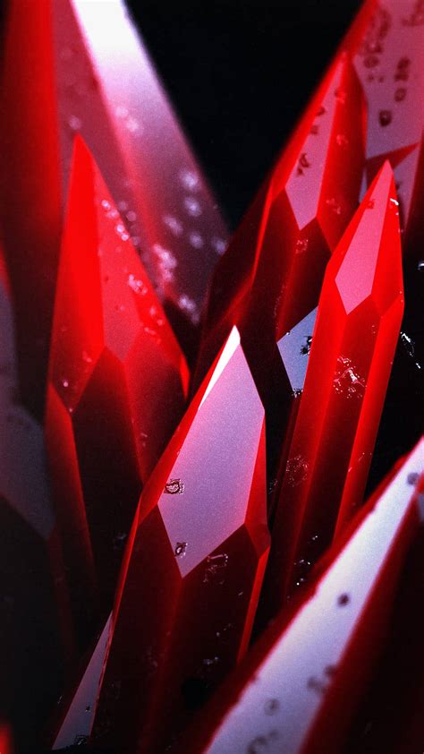 Download Red Crystal Jagged Edges Wallpaper | Wallpapers.com
