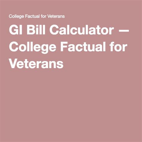 GI Bill Calculator | Gi bill, College football, Bills