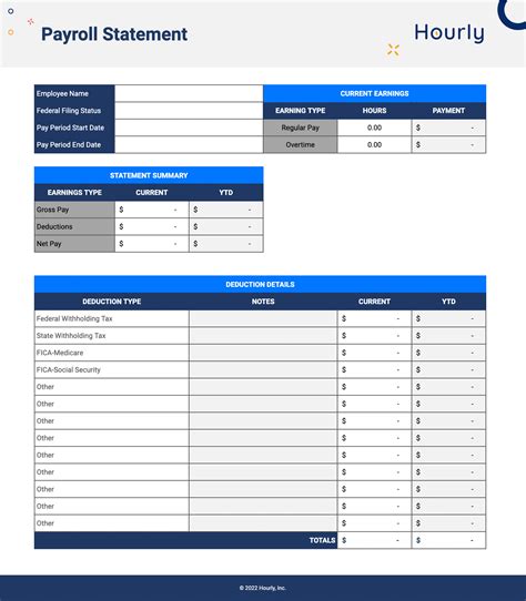 Payroll Summary Template Hq Printable Documents - vrogue.co