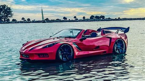 Chevrolet Corvette Turns Into Speedboat