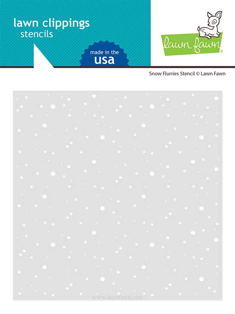 snow flurries background stencil | Lawn Fawn