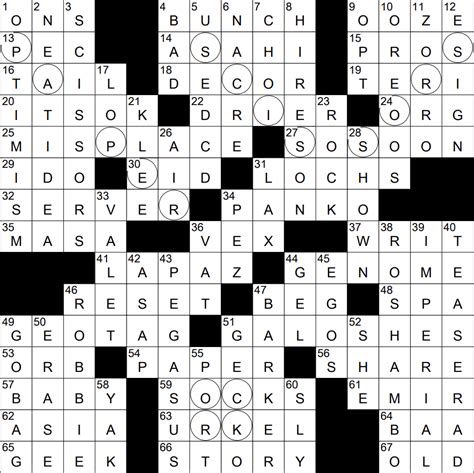 0413-22 NY Times Crossword 13 Apr 22, Wednesday - NYXCrossword.com