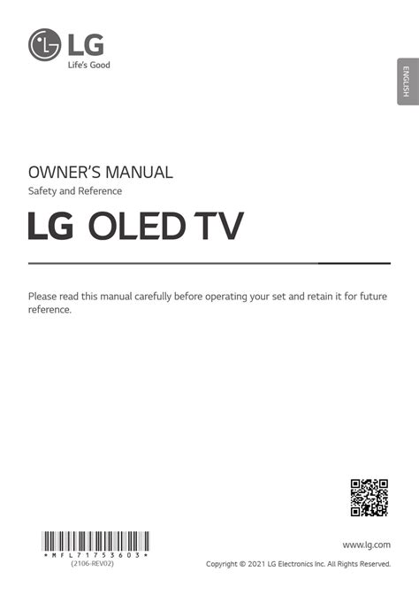 LG OLED65G19LA OWNER'S MANUAL Pdf Download | ManualsLib