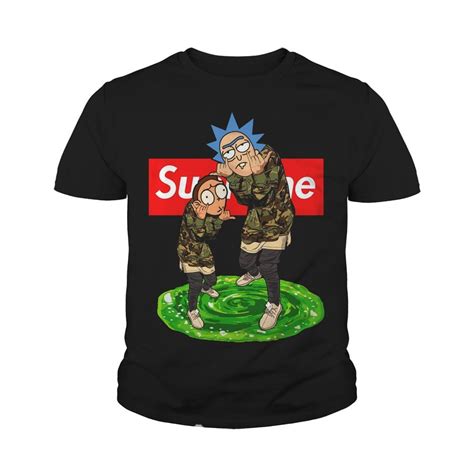 Rick and Morty Supreme youth tee | Supreme hoodie, Rick and morty hoodie, Halloween tees