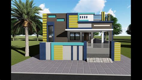 Single Floor Indian House Front Elevation Designs Photos 2021 / Simple house elevation designs ...