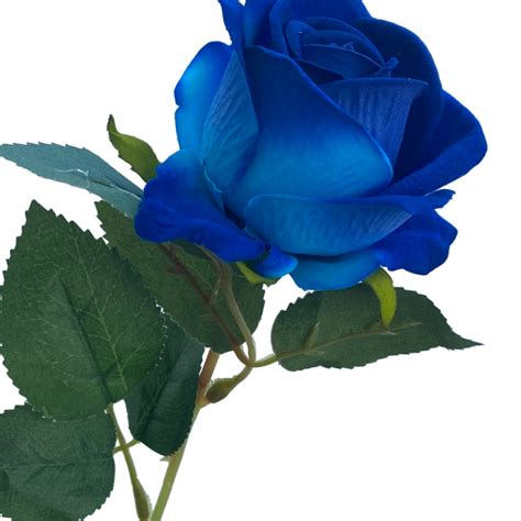 Blue Sara Mini Velvet Rose | Silk Studio