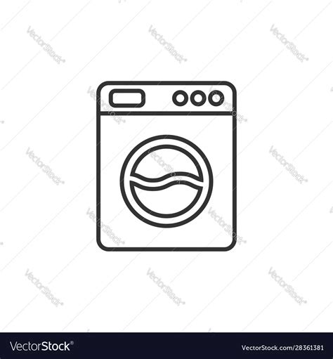 Washing machine icon in flat style washer Vector Image