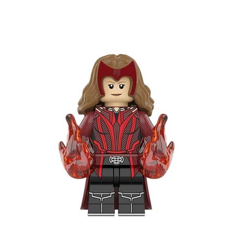 Scarlet Witch Lego Compatible Marvel Multiverse of Madness Block Figure XP442