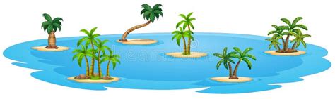 6 cartoon island maps stock illustration. Illustration of cartoon ...