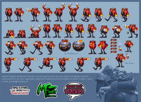 Eggman 2 sprite sheet - Zone of the Animators