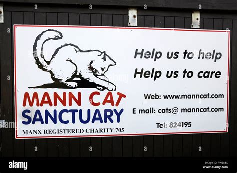 The Mann Cat sanctuary on the Isle of Man, Britain The Isle of Man with ...