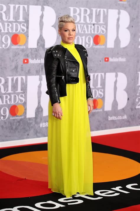 Pink at the 2019 Brit Awards | Brit Awards Red Carpet Dresses 2019 ...