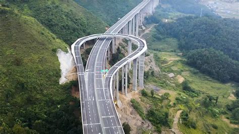 Guizhou Province In China Has The Greatest Highway Turnaround