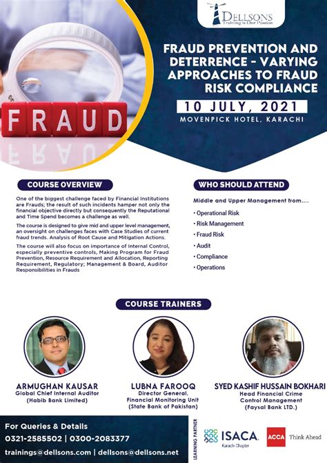 Workshop Fraud Prevention and Deterrence – ISACA Karachi Chapter