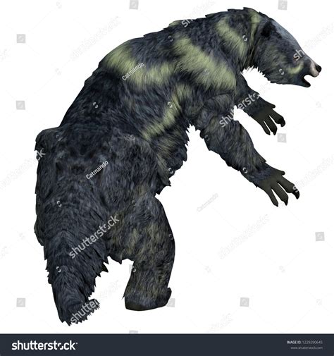 Eremotherium Sloth Tail 3d Illustration Eremotherium Stock Illustration ...