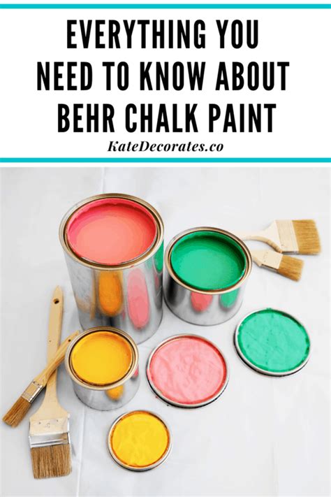 Behr chalk paint pin v1 | Kate Decorates