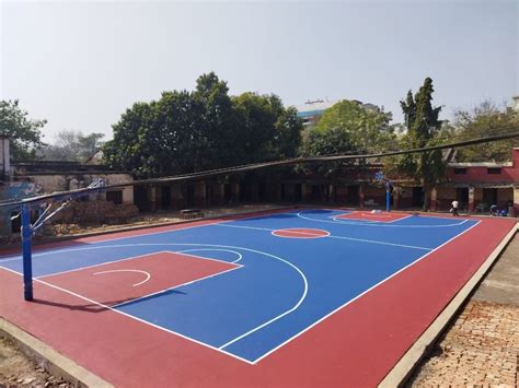 Acrylic Basketball Court Flooring at ₹ 45/sq ft in Lucknow | ID: 2848978609255