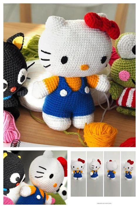 Amigurumi Hello Kitty Keychain Free Pattern-1 10 | Hello kitty keychain ...