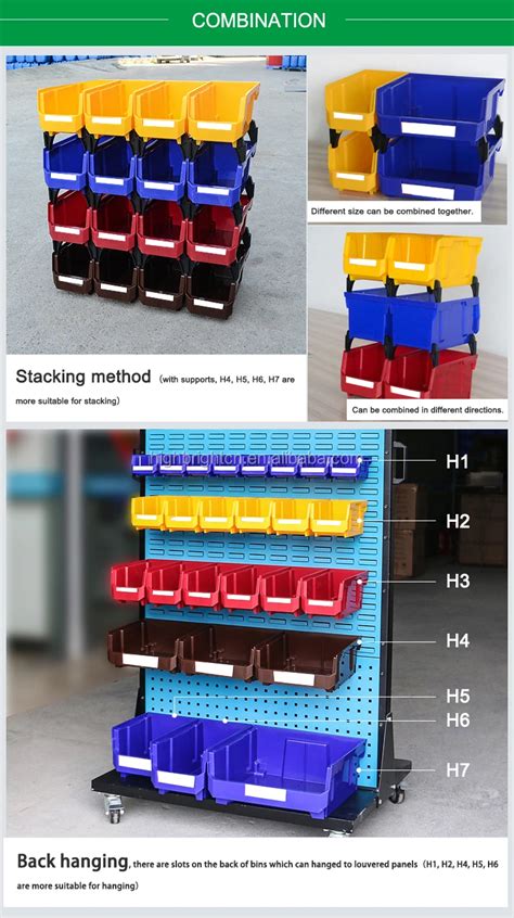 Plastic Hanging Organizer Stackable Screw Storage Box Bin - Buy ...