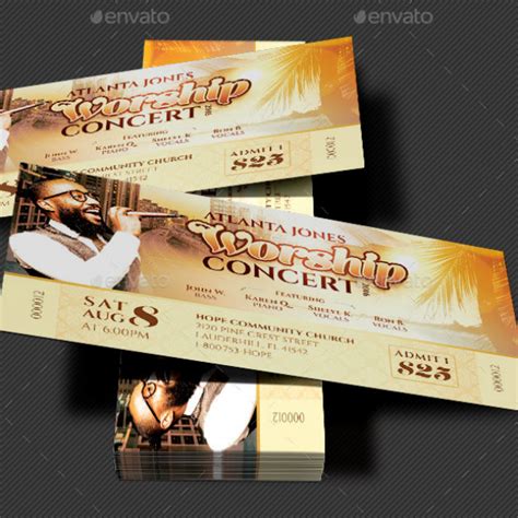 14+ Gospel Concert Event Ticket Designs & Templates - PSD, AI, Word