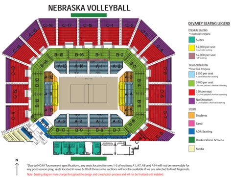 Husker Memorial Stadium Seating Chart | Elcho Table