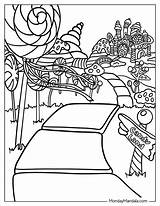 Gumdrop Candyland Coloring Pages sketch template