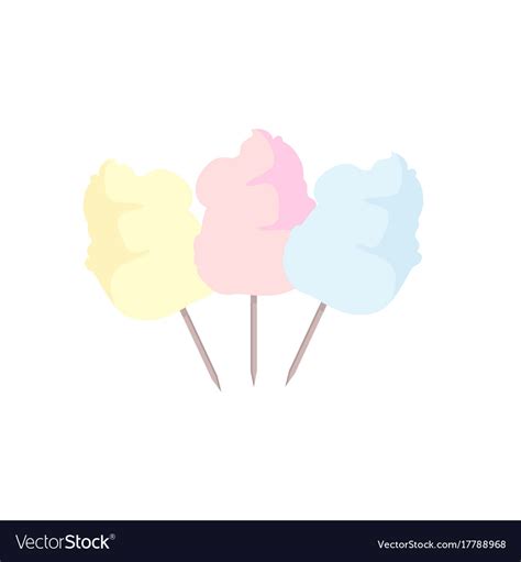 Sweet cotton candy Royalty Free Vector Image - VectorStock