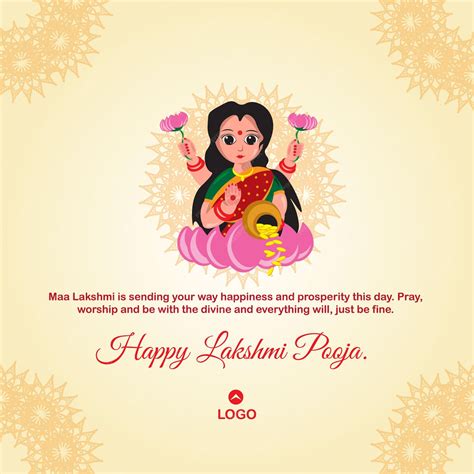 Premium Vector | Happy laxmi puja