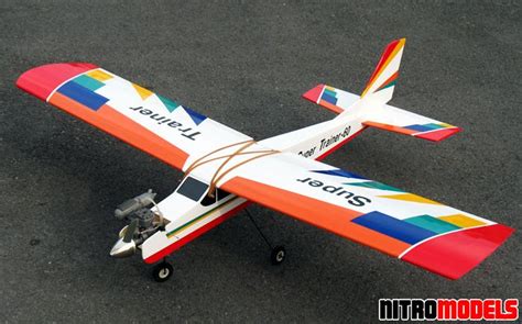 NitroModels RC Airplane Sports Trainer .46- .60 - 65" - Scale Nitro Gas ...