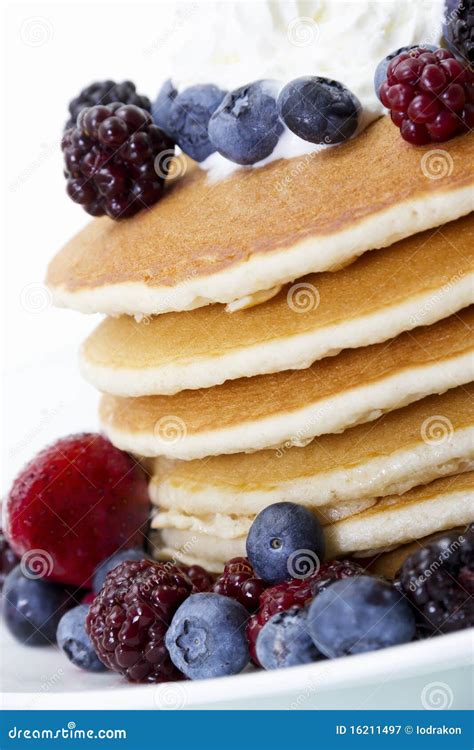 Pancakes and Berries stock image. Image of berries, healthy - 16211497