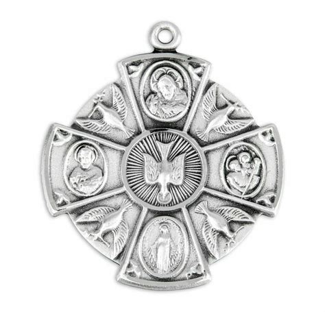 Sterling Silver 4-Way Medal - Buy Religious Catholic Store