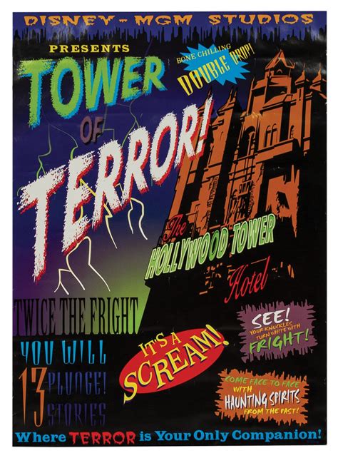 Tower of Terror B Movie Style Poster.