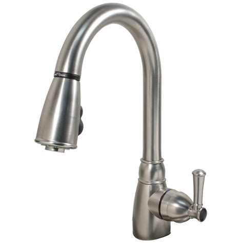 “Single-Handle Non-Metallic” Kitchen Faucet with Pull-Down Spray – Ultra Faucets