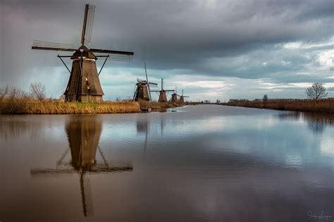 Windmills at Kinderdijk - The windmills at Kinderdijk are a group of 19 monumental windmills in ...