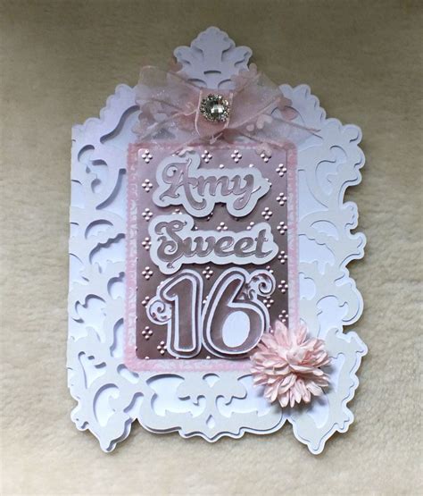 Handmade Sweet 16 Birthday Card by mandishella | 16th birthday card ...