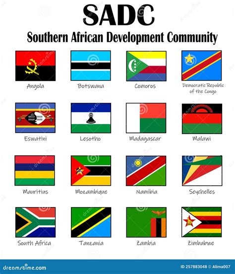 Vector Flags Of The Southern African Development Community, 42% OFF