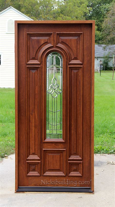 Exterior Single Mahogany Doors