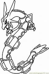 Rayquaza Pokemon Coloring Page  Free Pokémon Pages sketch template