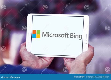 Microsoft Bing ai logo editorial stock image. Image of page - 297254214