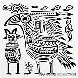 Amate Bark Painting Coloring Pages  Free & Printable sketch template