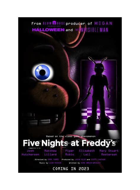 Five Nights at Freddy's Poster 2023 FNAF Movie Posters Prints Bedroom ...