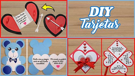 DIY Tarjetas para San Valentín | 14 de Febrero | Manualidades paso a ...